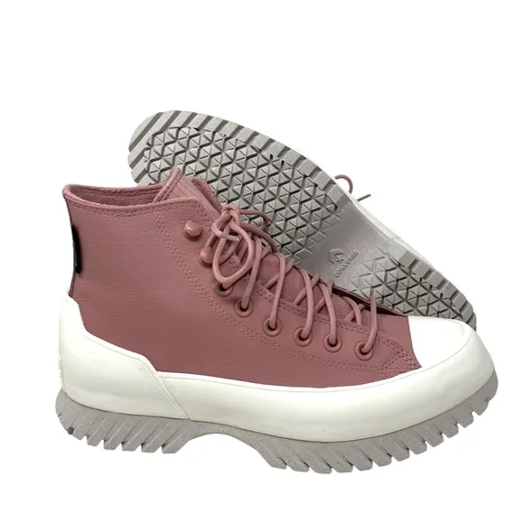 Converse Chuck Taylor Lugged 2.0 Shoes Women Size Flamingo Leather Skate A04635C