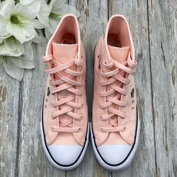 Converse Chuck Taylor All Star Butterflies Hightop Sneaker Shoes Size 7.5