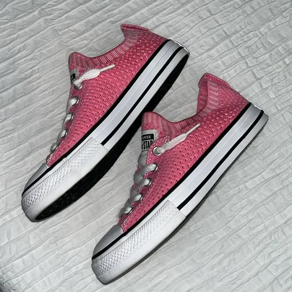 CONVERSE girls BIG KID CHUCK TAYLOR ALL STAR KNIT SNEAKERS size 1