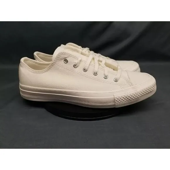 Converse Girls Chuck Taylor All Star Ox Sneakers Egret White Size 7 NEW IN BOX!