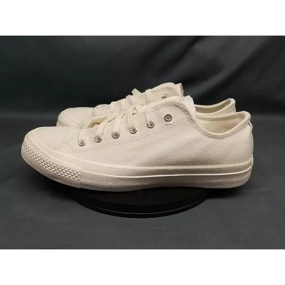 Converse Girls Chuck Taylor All Star Ox Sneakers Egret White Size 7 NEW IN BOX!
