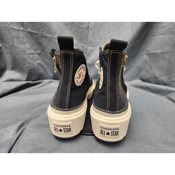 Converse Girls CT All Star Lugged Lift Hi Sneakers Black Size 5 NEW NO BOX!