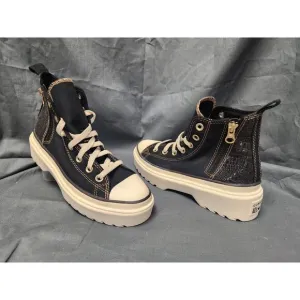 Converse Girls CT All Star Lugged Lift Hi Sneakers Black Size 5 NEW NO BOX!