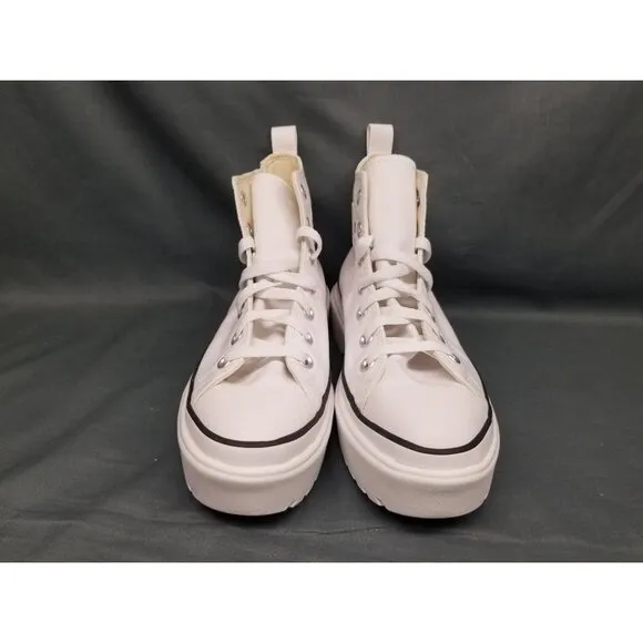 Converse Girls CT All Star Lugged Lift Hi Sneakers White Size 5 NEW IN BOX!