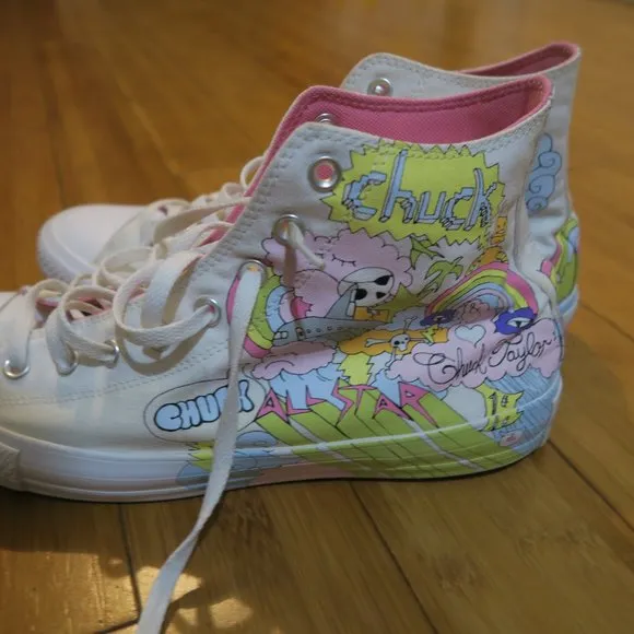 Converse Notebook Print Chuck Taylor All Star High (166562C) Men's 12 Women's 14