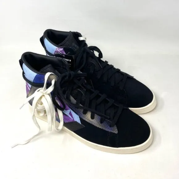 Converse Pro Leather Shoes Mid Top Multi Black Men’s Suede Sneakers Size A01572C