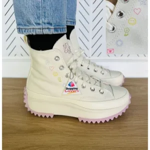⭐Converse Run Star Hike Hi Men Shoes Sz 5.5 Self Care Club Cream Purple A08217C⭐