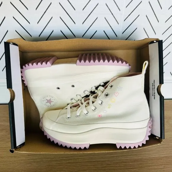 ⭐Converse Run Star Hike Hi Men Shoes Sz 5.5 Self Care Club Cream Purple A08217C⭐