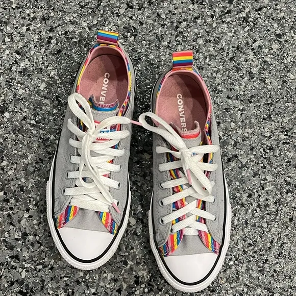 Converse shoes  Girls Chuck Taylor All Star Double Upper Sneakers 4