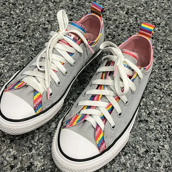 Converse shoes  Girls Chuck Taylor All Star Double Upper Sneakers 4