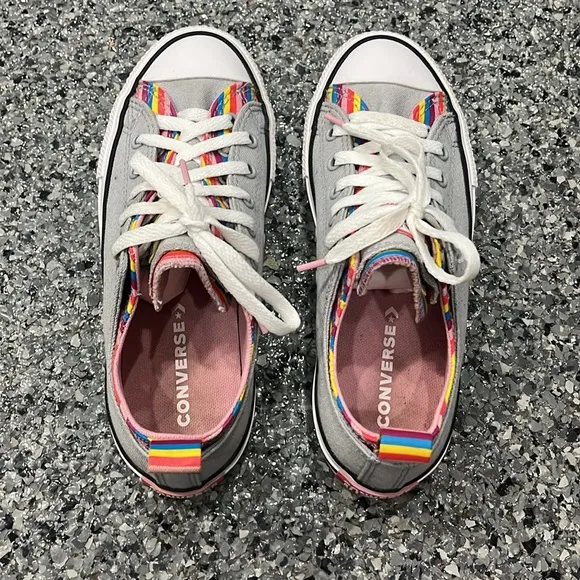 Converse shoes  Girls Chuck Taylor All Star Double Upper Sneakers 4