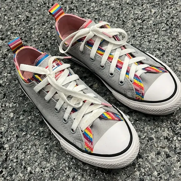 Converse shoes  Girls Chuck Taylor All Star Double Upper Sneakers 4