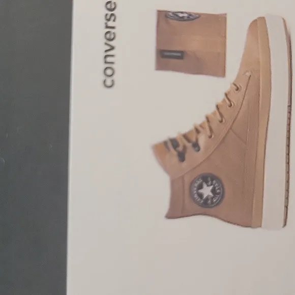 Converse Tan High-Top Sneakers Size Womens 8.0.