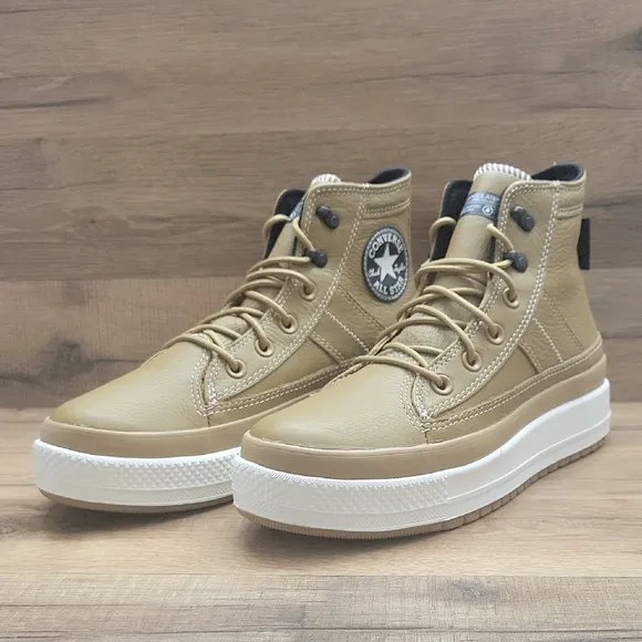 Converse Tan High-Top Sneakers Size Womens 8.0.
