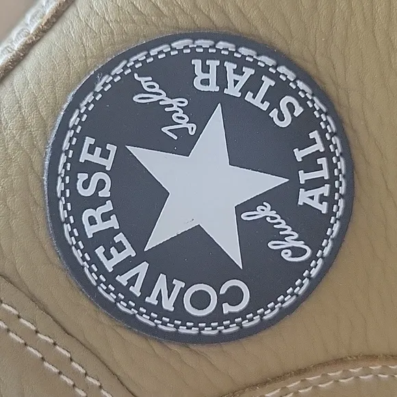 Converse Tan High-Top Sneakers Size Womens 8.0.