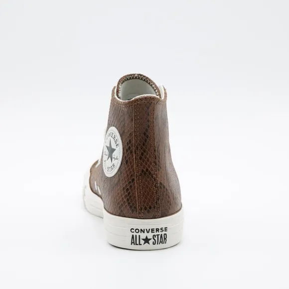 Converse Women's Chuck Taylor All Star Snakeskin Print Shoes Black/Brown Size 8