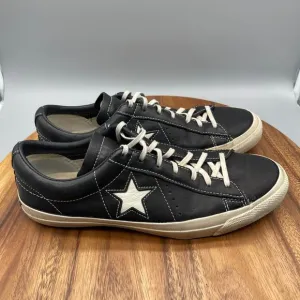 Converse x John Varvatos Mens Size 11.5 Black Leather One Star Low Turtledove
