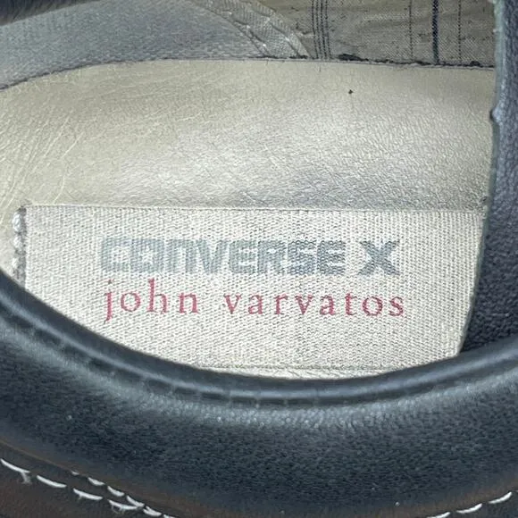 Converse x John Varvatos Mens Size 11.5 Black Leather One Star Low Turtledove