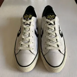 CONVERSE X KROOKED Star Player Pro Ox  Limited Edition White Leather Shoes Sz 10