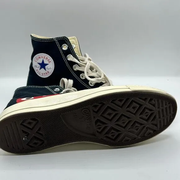 CONVERSE x PLAY COMME DES GARCONS Chuck Taylor 70 High Risk Red Sz 8/10 Sz
