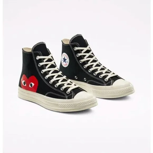 CONVERSE x PLAY COMME DES GARCONS Chuck Taylor 70 High Risk Red Sz 8/10 Sz