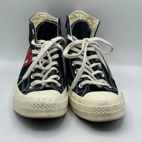 CONVERSE x PLAY COMME DES GARCONS Chuck Taylor 70 High Risk Red Sz 8/10 Sz
