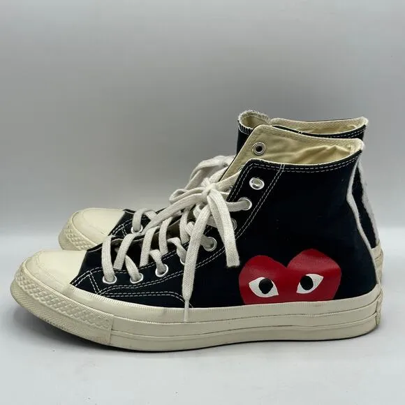 CONVERSE x PLAY COMME DES GARCONS Chuck Taylor 70 High Risk Red Sz 8/10 Sz
