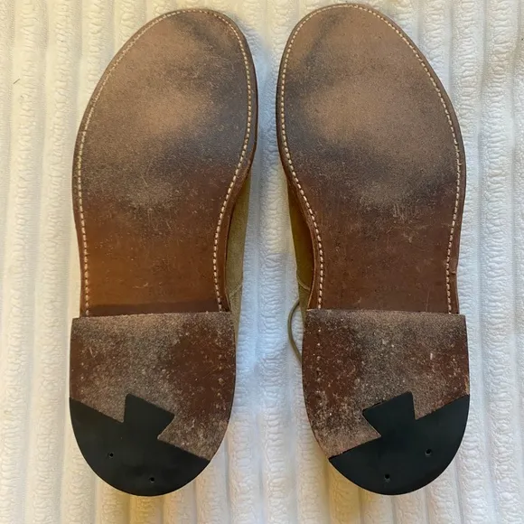 COPY - Alden Unlined Suede Plain Toe Blucher in Tan