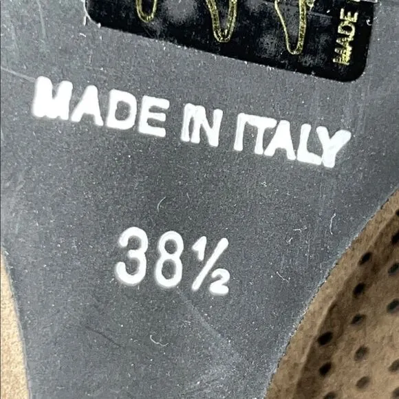 Cordani Brown Leather Shoes size 38 1/2 Made in Italy