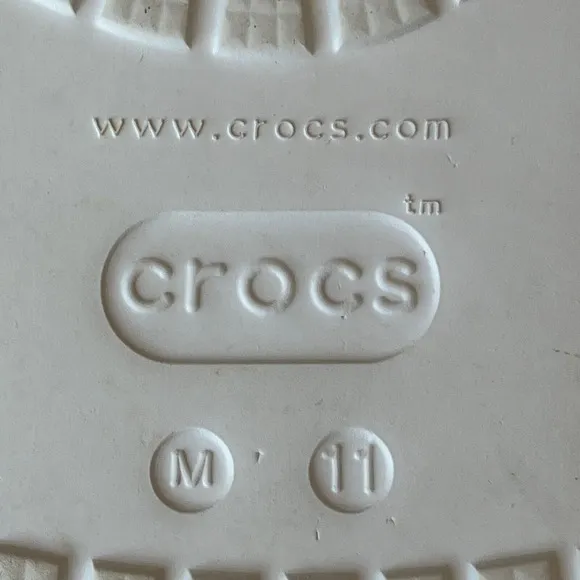 Crocs Crush‎ Clogs 3-inch White Platform Casual Mens 11