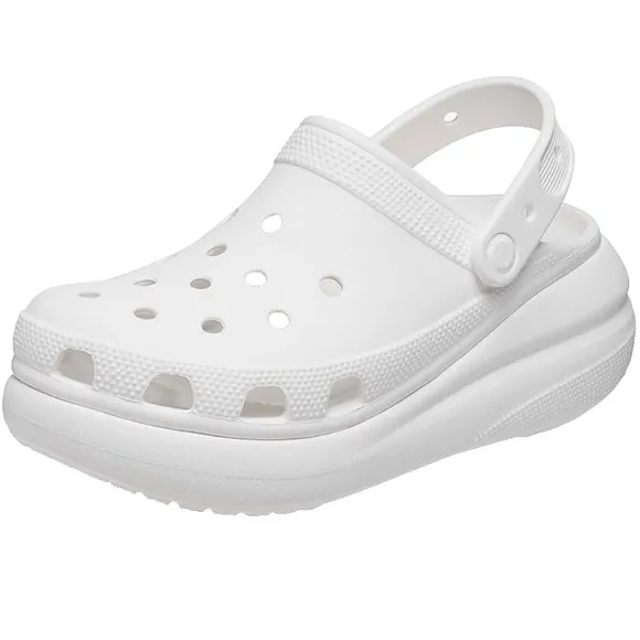 Crocs Crush‎ Clogs 3-inch White Platform Casual Mens 11