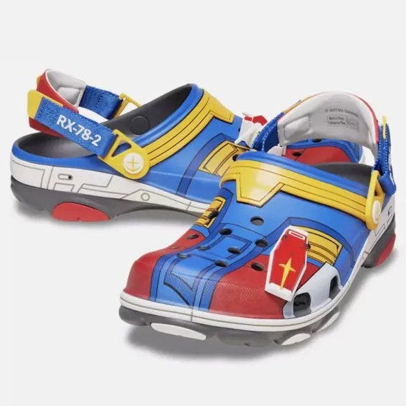 CROCS Gundam x All Terrain Clog Slides 'RX-78-2' Men's Shoes Size 7