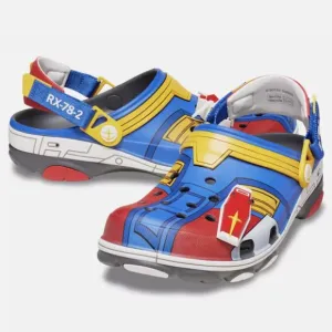 CROCS Gundam x All Terrain Clog Slides 'RX-78-2' Men's Shoes Size 7