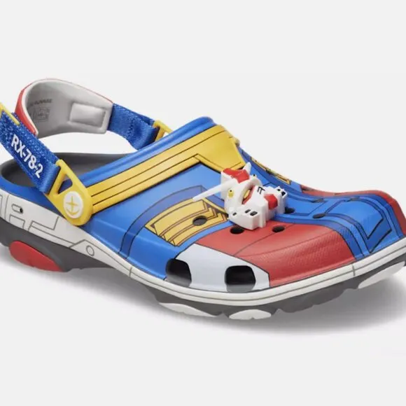 CROCS Gundam x All Terrain Clog Slides 'RX-78-2' Men's Shoes Size 7
