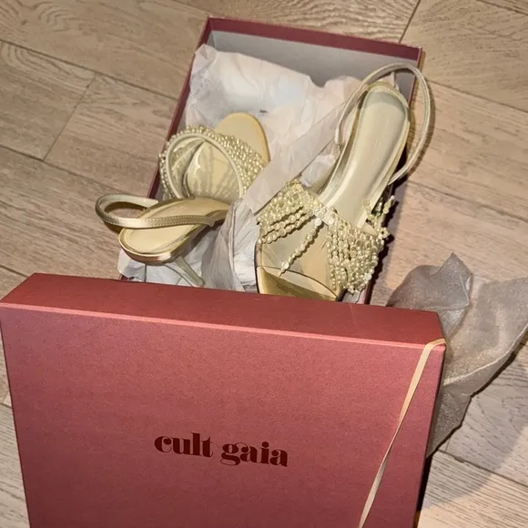 Cult Gaia Cream Women's Shoes BRAND NEW bridal