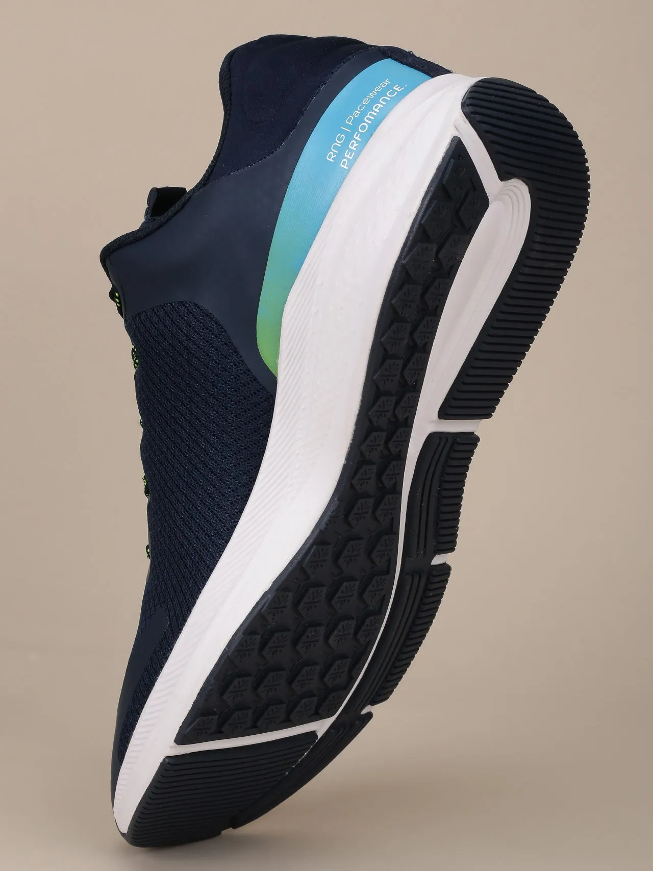 cult Men's SwiftStride Running Shoes - Navy/Green