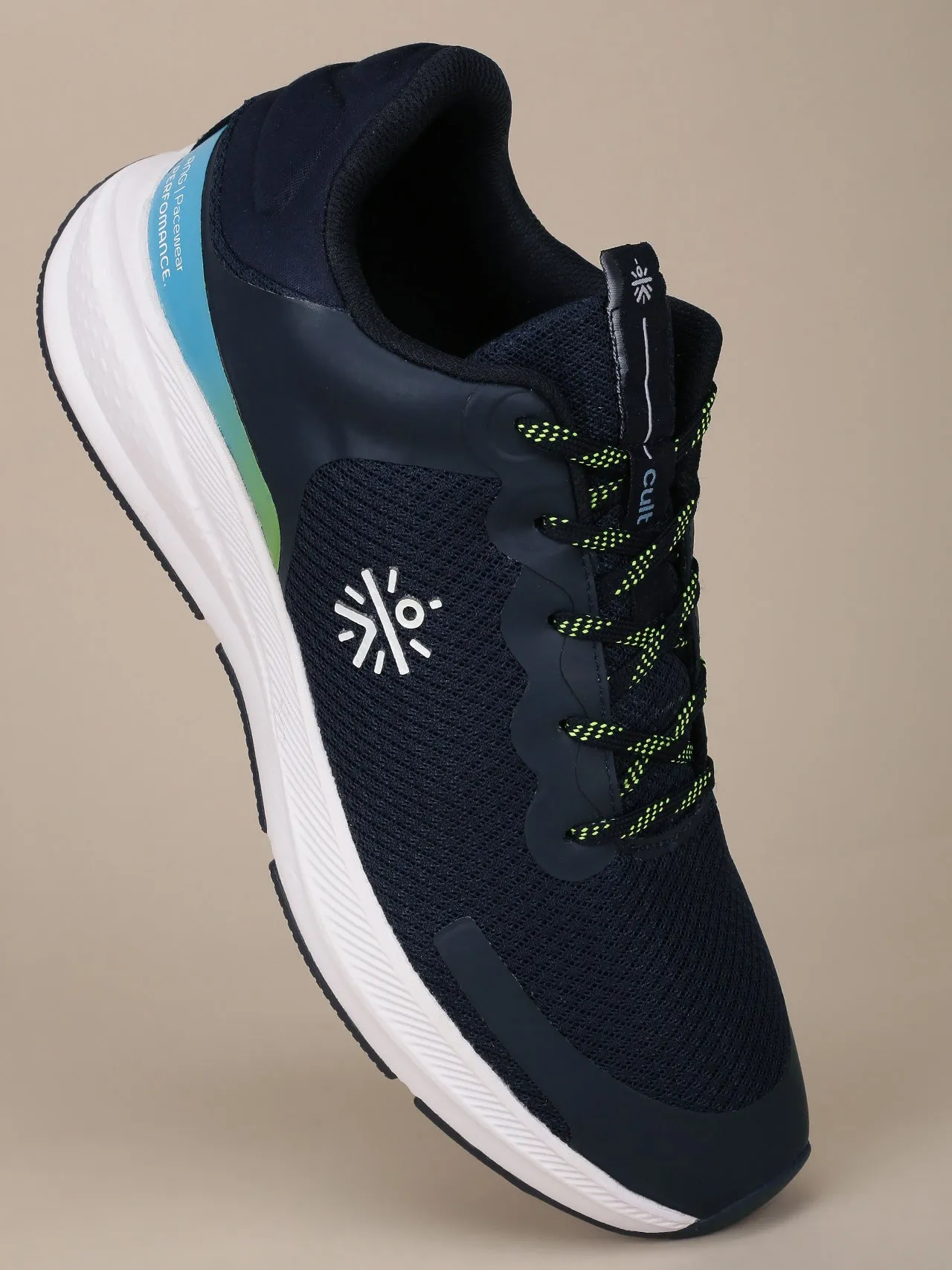 cult Men's SwiftStride Running Shoes - Navy/Green