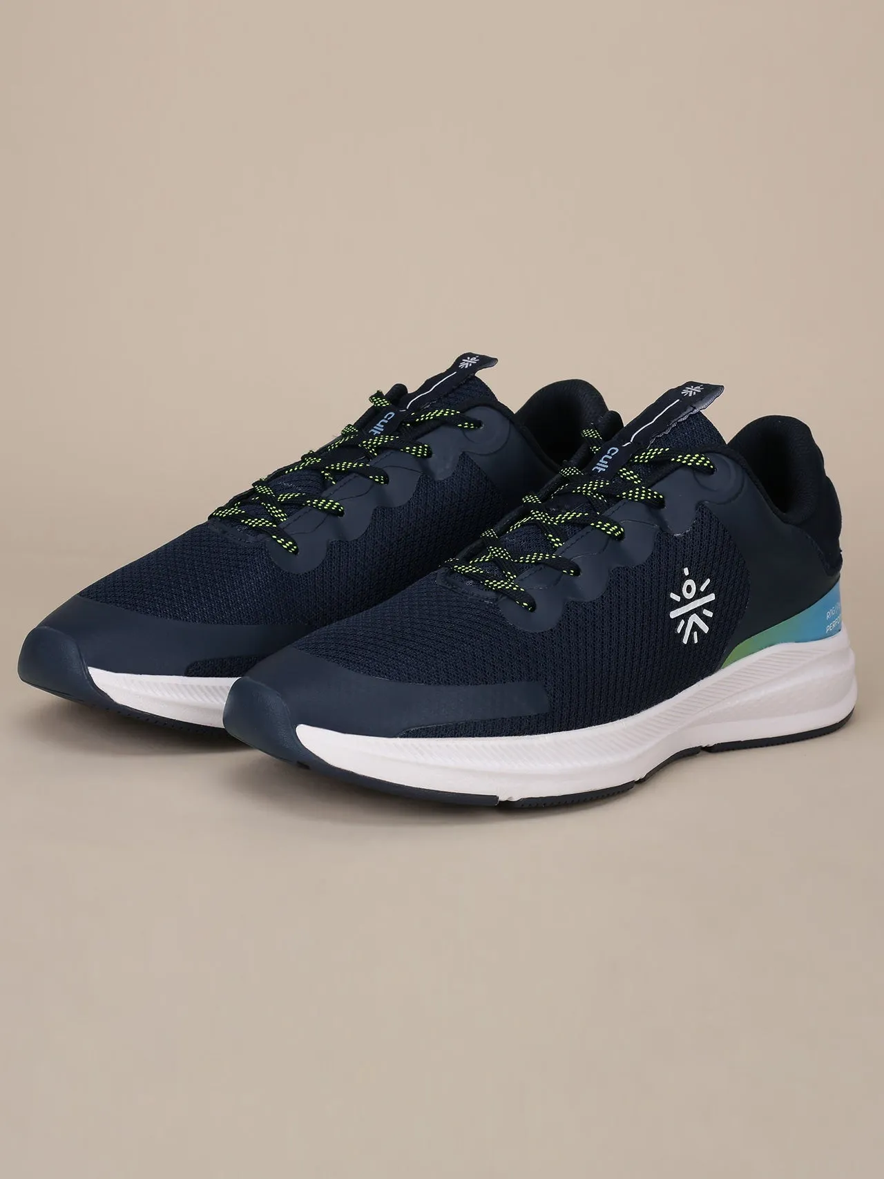 cult Men's SwiftStride Running Shoes - Navy/Green