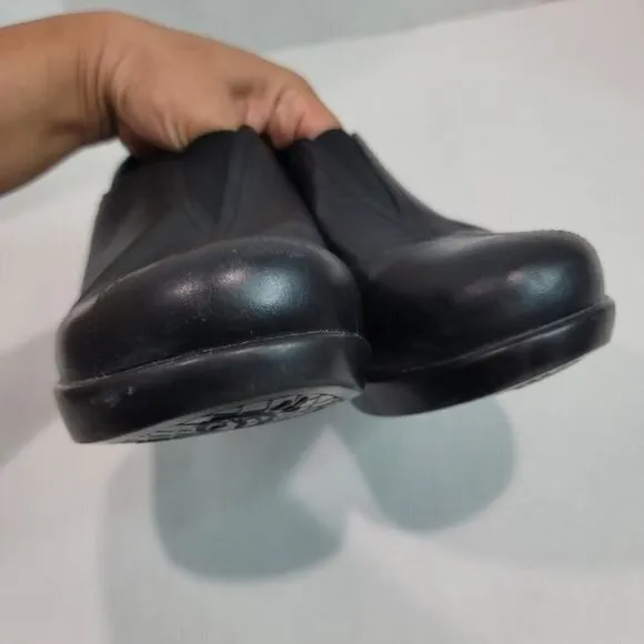 DANSKO Black Slip On Leather Clogs Size 41