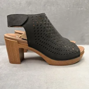 Dansko Danae Womens Size 41 (10.5-11) Sandals Slingback Black Leather Open Toe