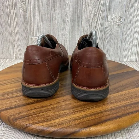 Dansko Men's EU 45 US 11.5 Brown Leather Slip On Comfort Dress Shoes