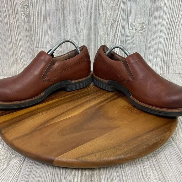 Dansko Men's EU 45 US 11.5 Brown Leather Slip On Comfort Dress Shoes