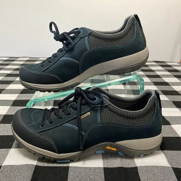 Dansko Paisley Navy Waterproof Nubuck Leather Sneaker 10-10.5 Shoes 4350751075