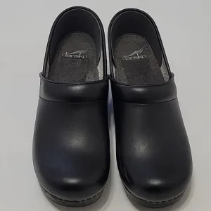 Dansko Professional Black Leather Clogs