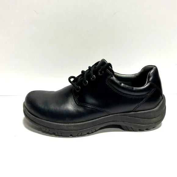 Dansko Walker Oxford Black Leather Mens Size EU42 M US8.5-9