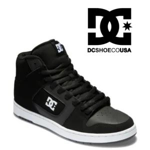 DC Shoes - Men's Manteca 4 HI Shoes- Black &amp; white- Size 11.5