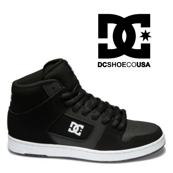 DC Shoes - Men's Manteca 4 HI Shoes- Black &amp; white- Size 11.5
