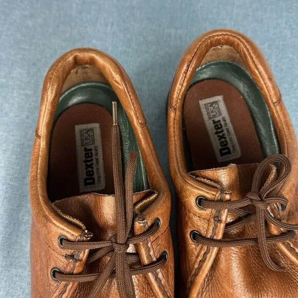 Dexter Men’s Leather Moc Toe Lace Up Chukka Boots Shoes Size 11