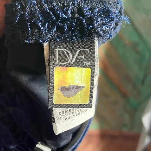 Diane Von Furstenberg Navy Lace Kinchu Dress