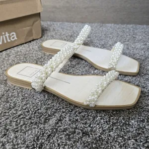 Dolce Vita Ivee Sandals NEW size 6.5 pearl detailing